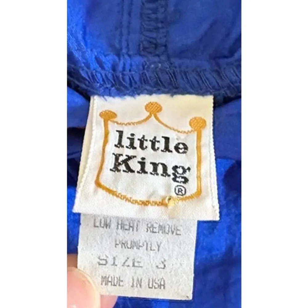 Vintage Little King Florida Gators Jacket Size 3 Blue Orange Hooded Windbreaker